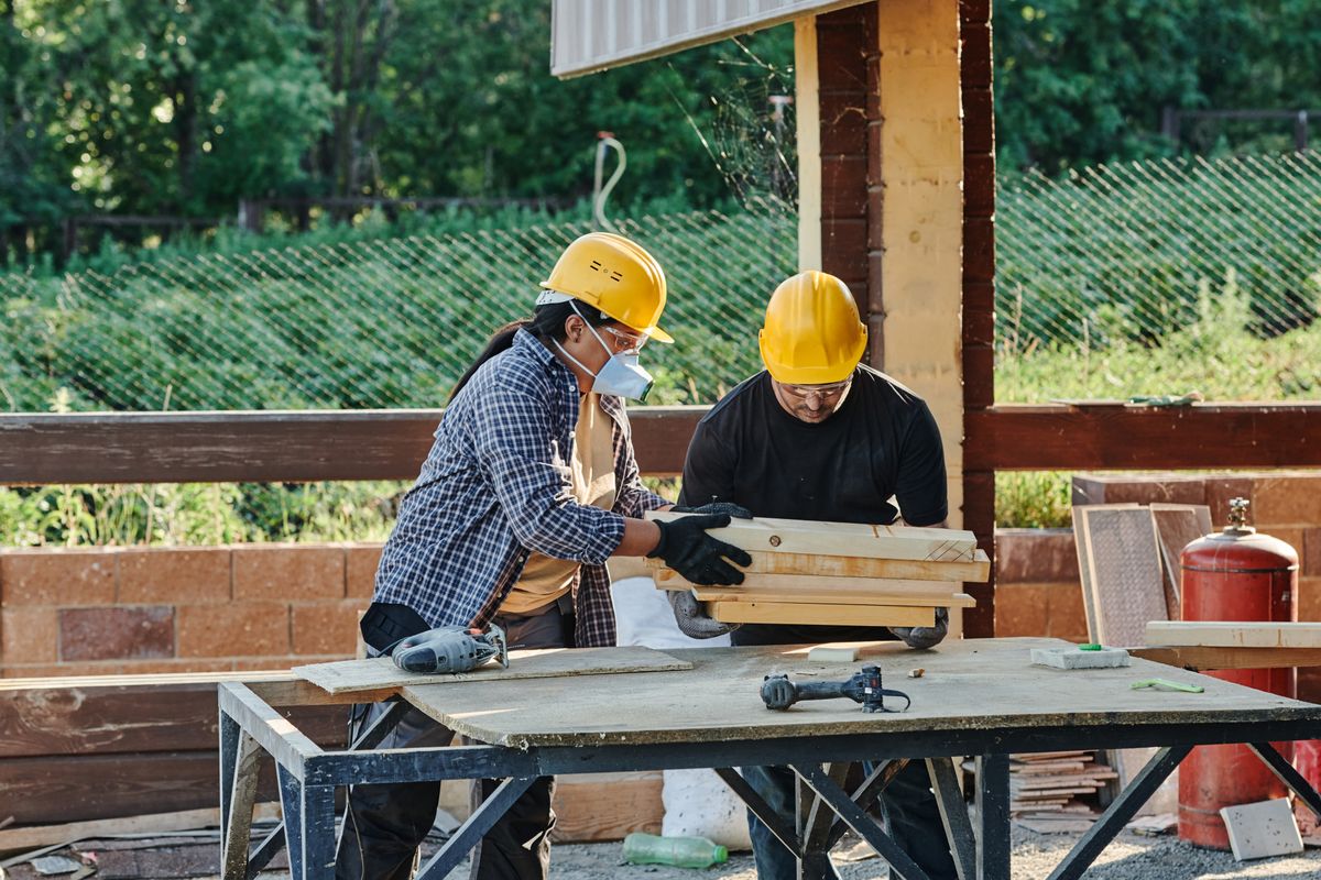 Équipe EDAC Bâtiment sur un chantier